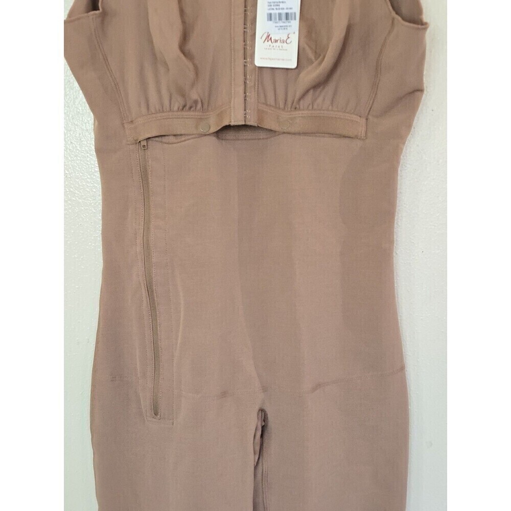 MariaE Fajas Capri Bodysuit XXL Mocha Post Surgical Compression Shapewear - Picture 2 of 14